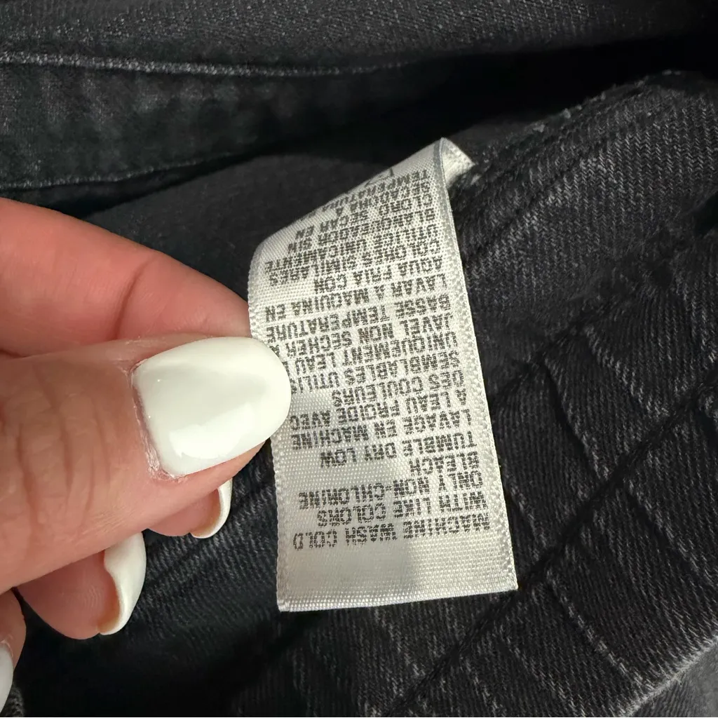 NWOT JAMES PERSE Women’s Lightweight Denim Contrast Pants Black Denim (1) Small - Image 7