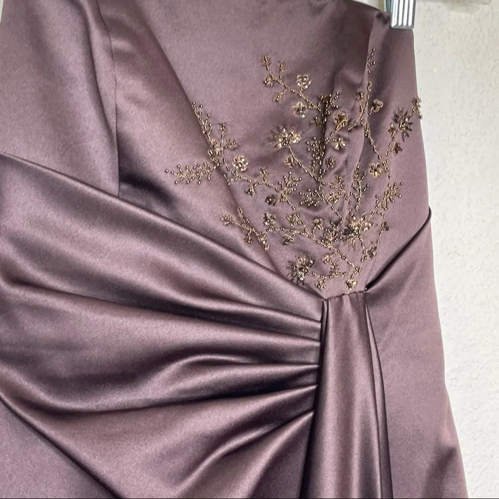 David's Bridal Strapless Formal Dress - Image 6