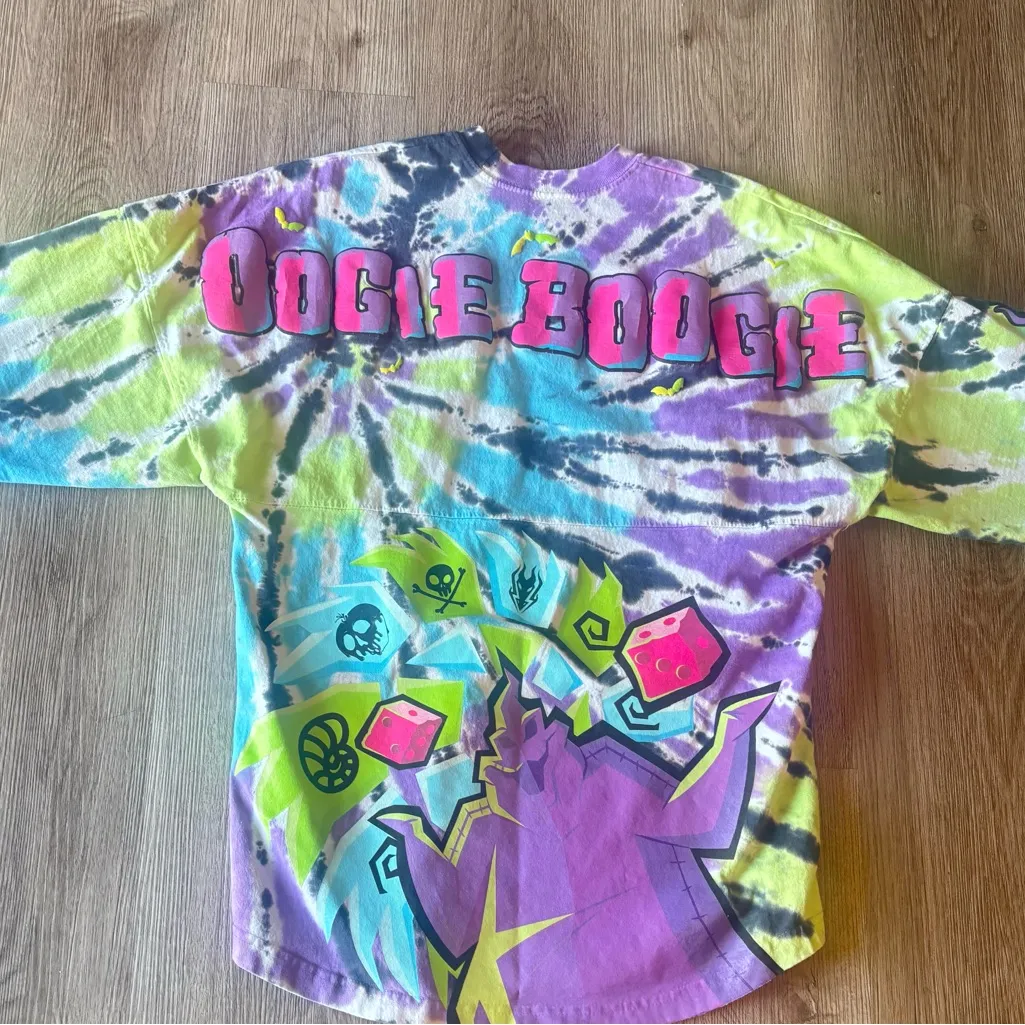 Disney Nightmare Before Christmas Oogie Boogie Bash Tie Dye Spirit Jersey - Image 6