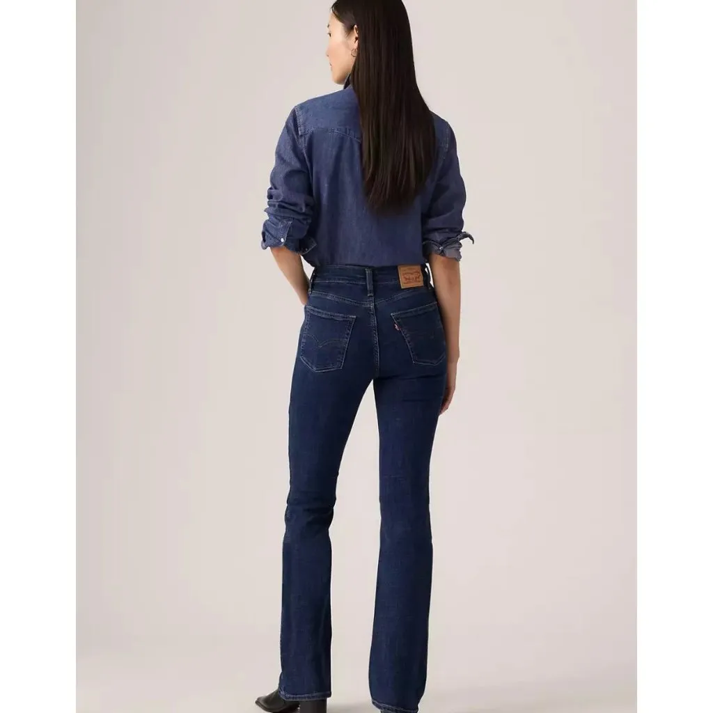 Levi's 725 High Rise Bootcut Women's 28x30 Jeans Dark Wash Lapis Dark Horse - Image 3