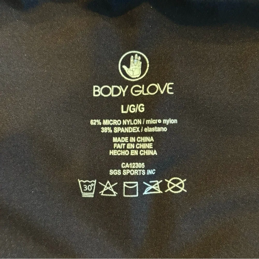 Women's Body Glove black Saturn Performance pintuck athletic leggings size large - Image 9