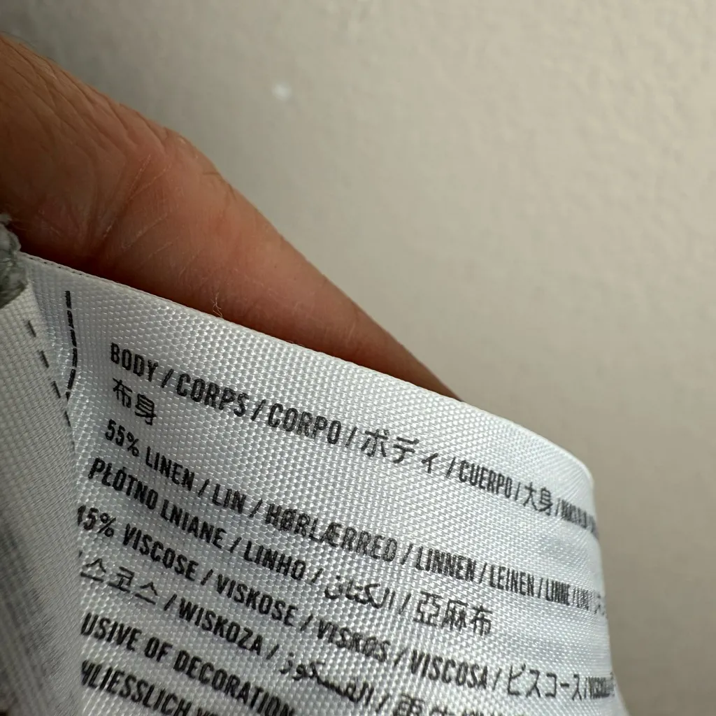 Abercrombie and Fitch Women Size small linen paperbag high waisted‎ shorts - Image 8