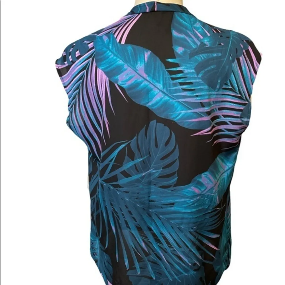 Worthington Nikki tropical top celeb style sleeveless top Sz small - Image 47