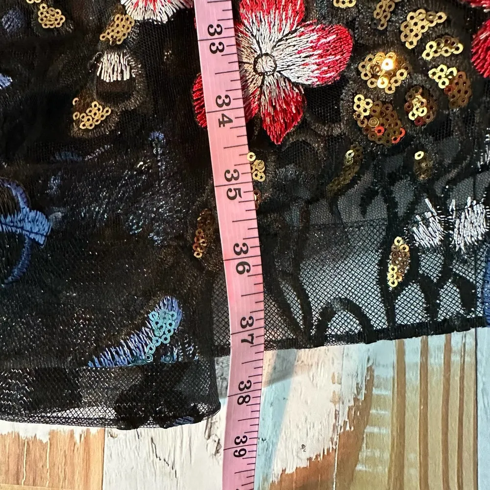 Bronx and Banco Paradise Flare Sequins Mini Formal Dress Size US 4 - Image 7