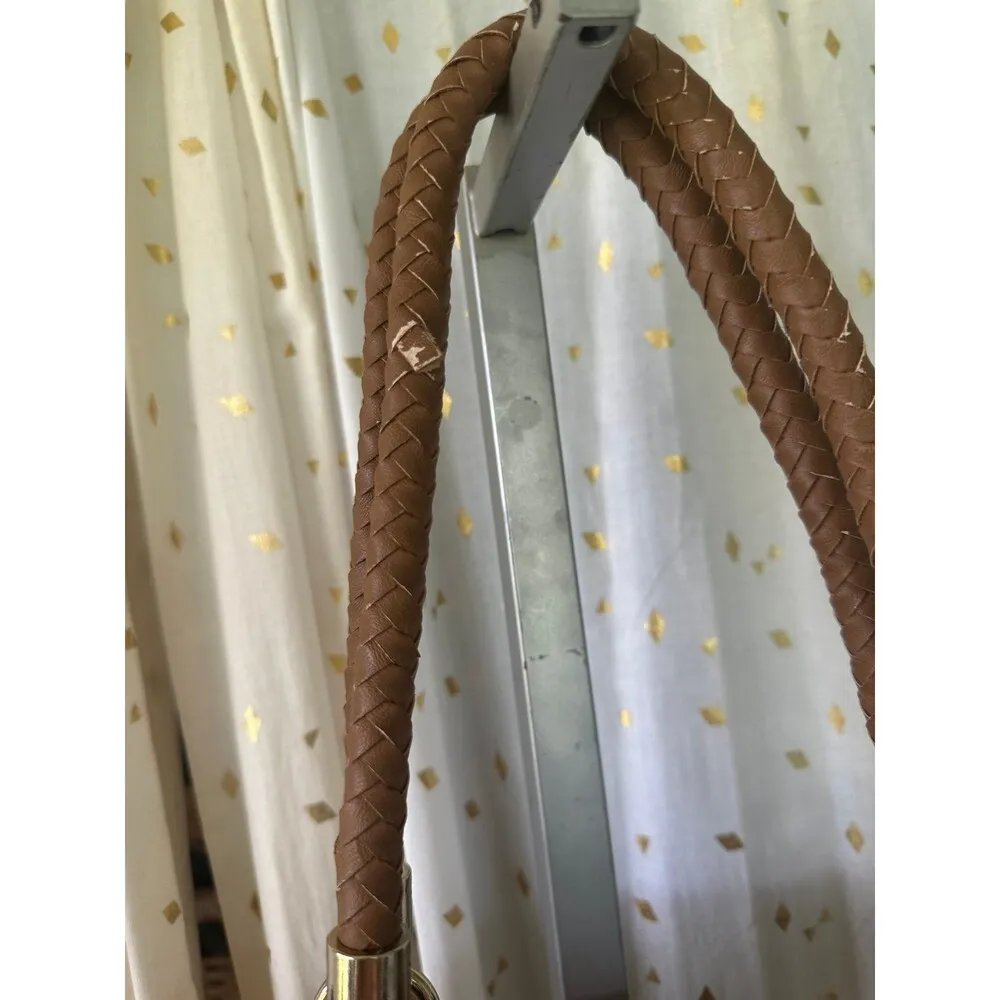 Giani Bernini Natural Marled Straw Dual Tassel Tote Handbag Shoulder Bag - Image 9