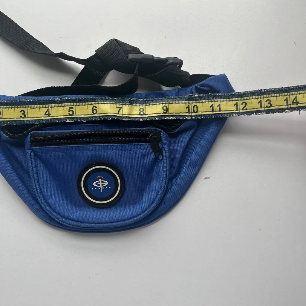 Blue Belt Bag Vinagte Fanny Pack - Image 5