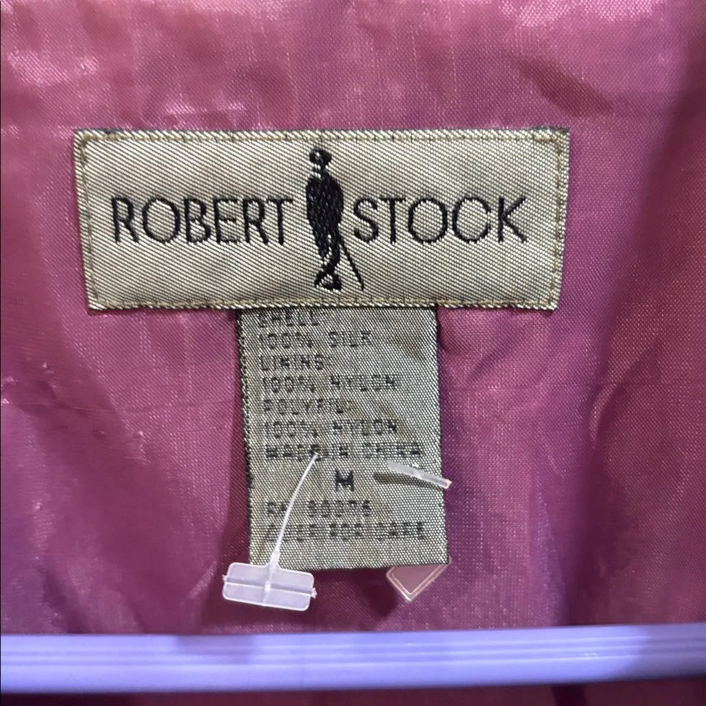 ROBERT STOCK PURPLE SILK BOMBER JACKET Size undefined - Image 5