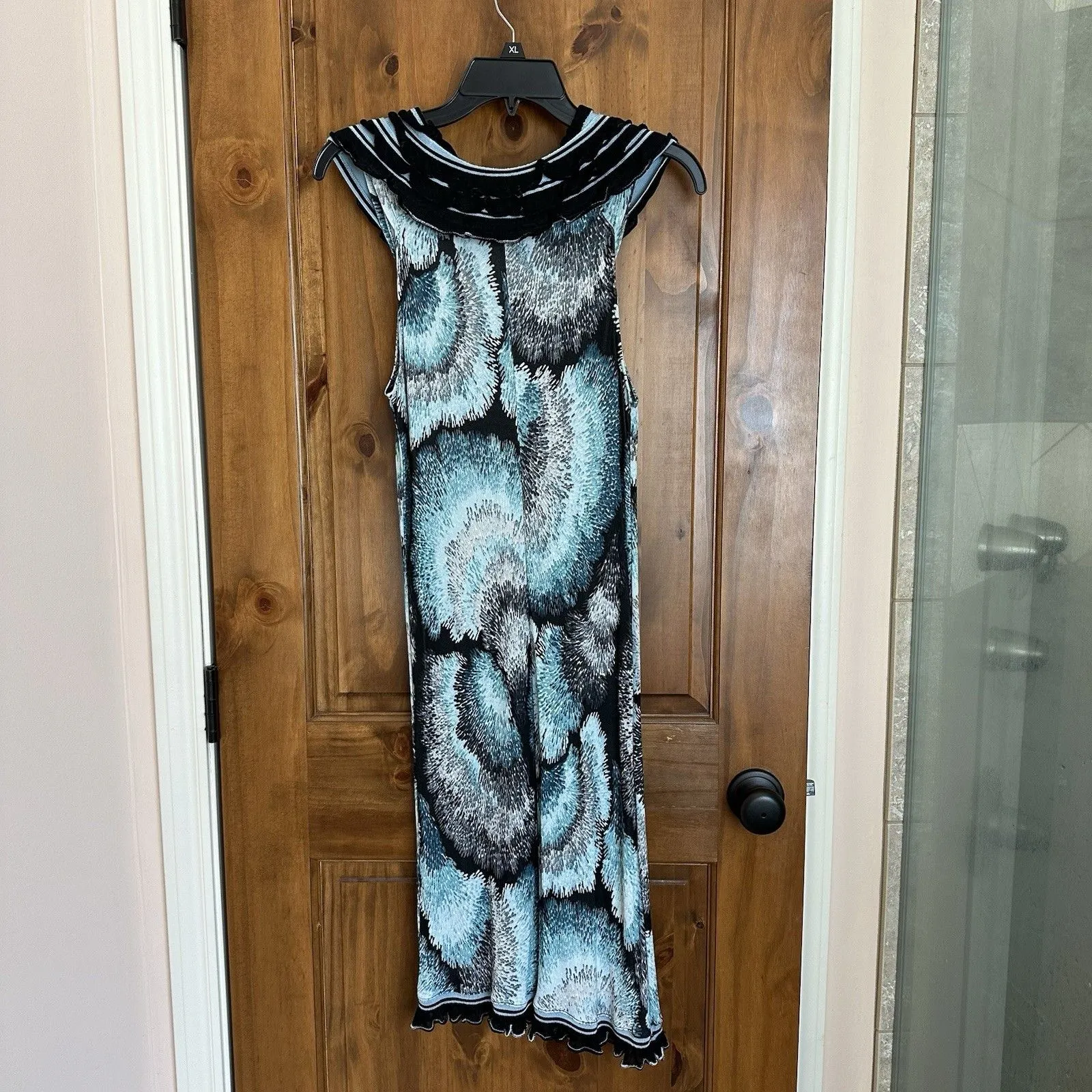 M by Missoni Dress Size 8 Colorful Knit Midi Sleeveless Stretchy Designer Artsy - Image 3