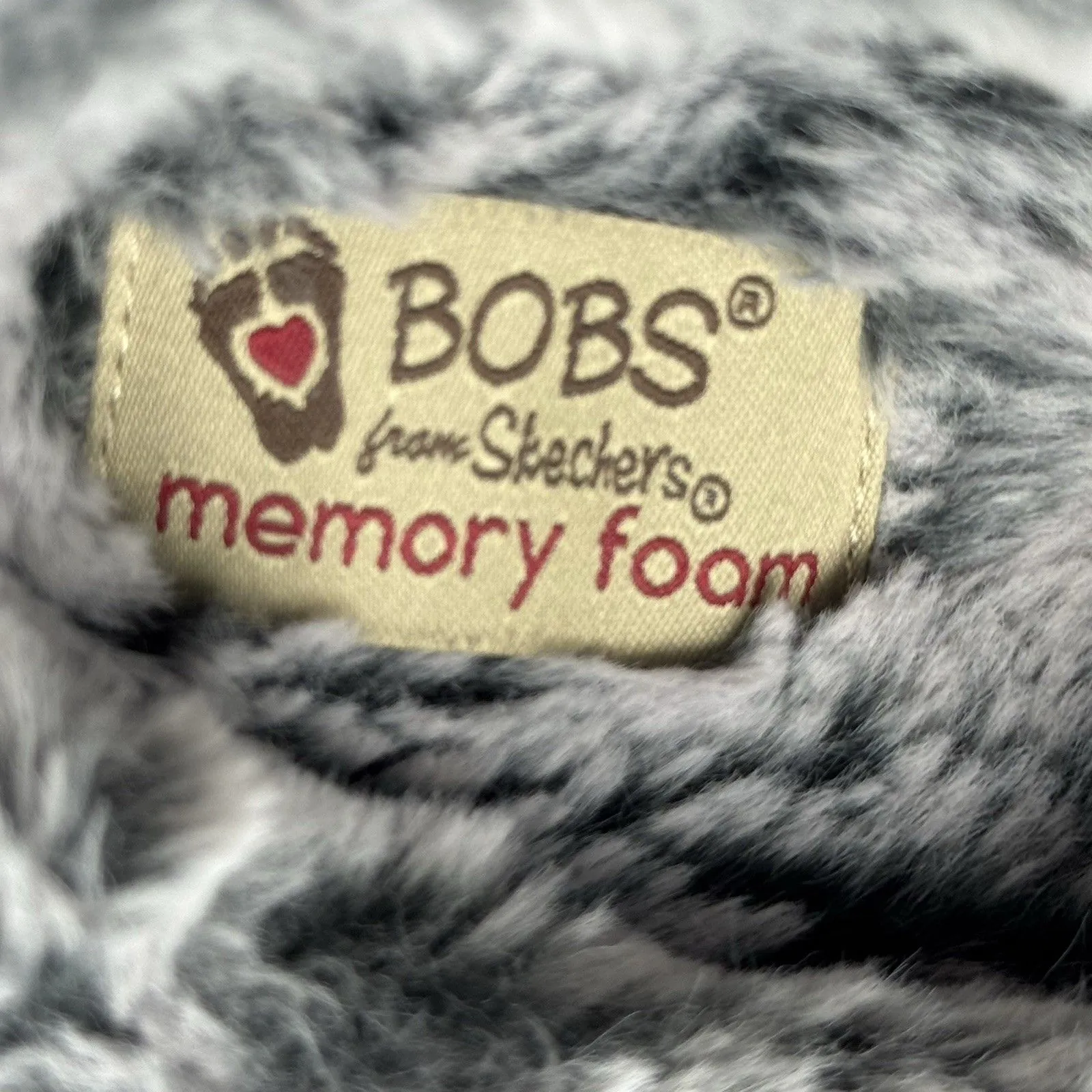 Skechers Bobs Memory Foam Mule Ice Angel Shoes Slippers 8.5 Womens Black Gray - Image 8