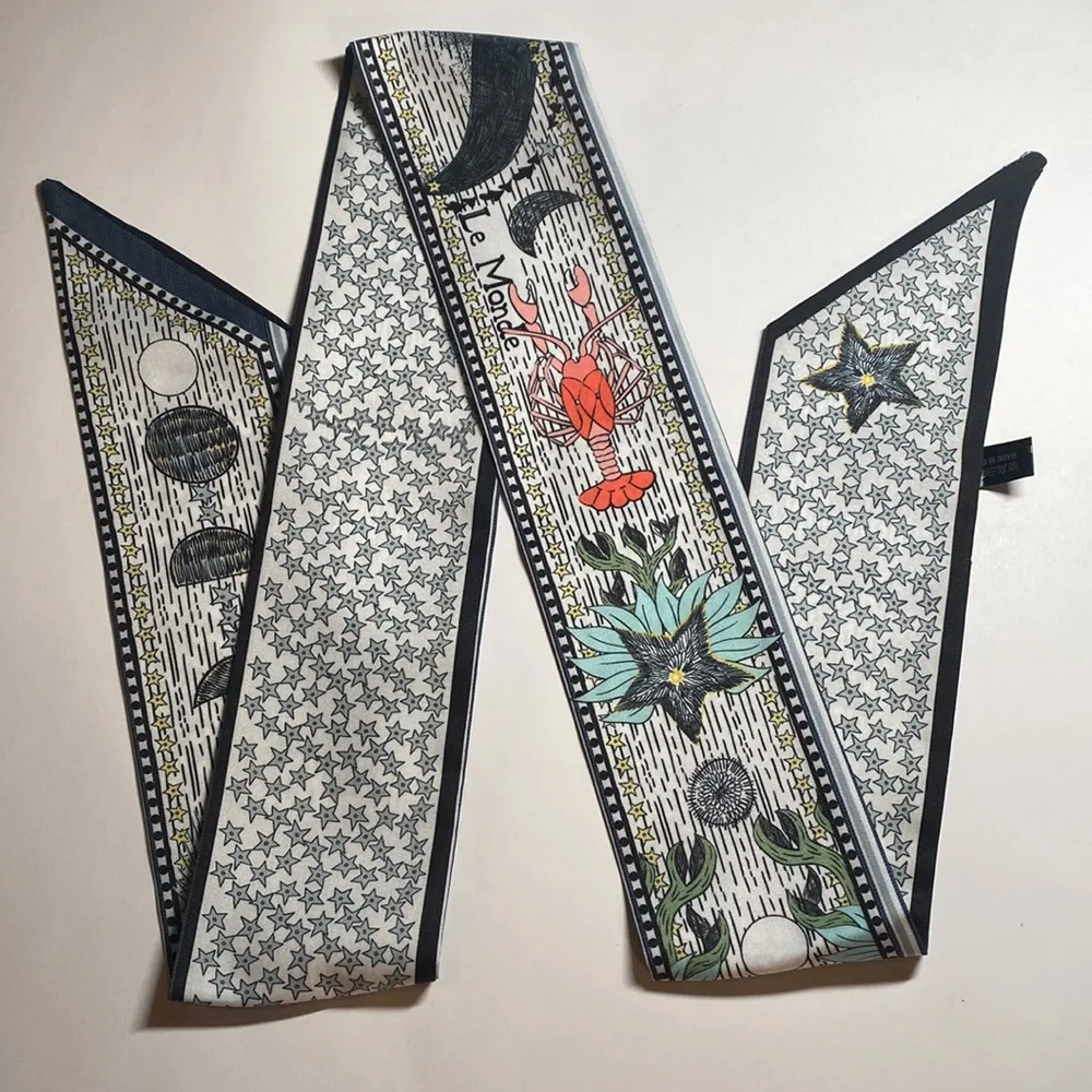 Tarot Moon Thin Purse Scarf / Hairband / Scarf - Image 3