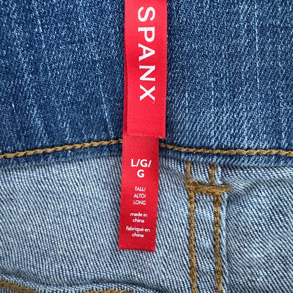 Spanx SpanxShape EveryWear Straight Leg‎ Jeans Size Large Tall - Image 5