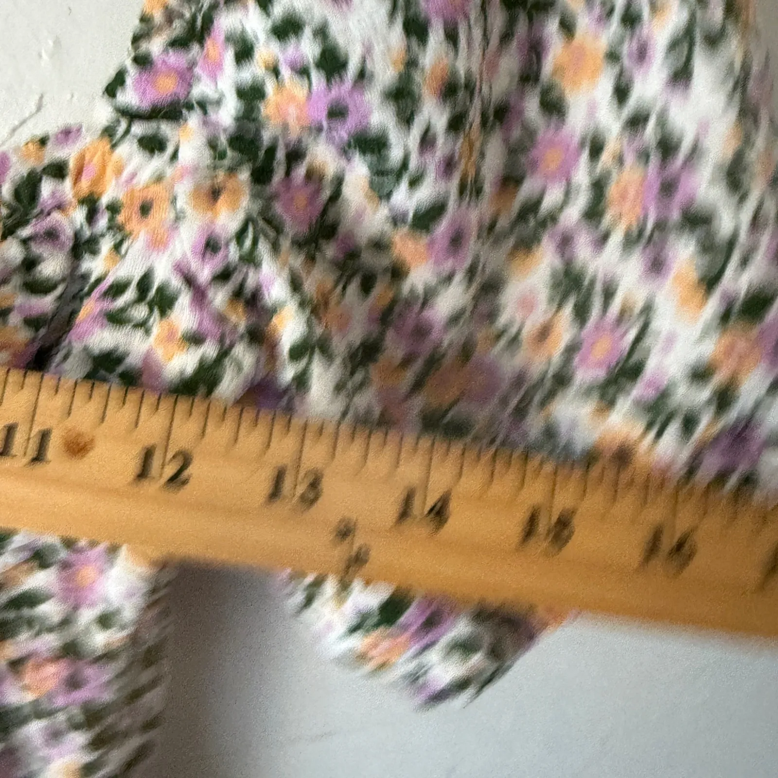 ASOS Floral Puff Sleeve Square Neck Midi Dress Size XS Milkmaid Cottage Midi White - Image 7