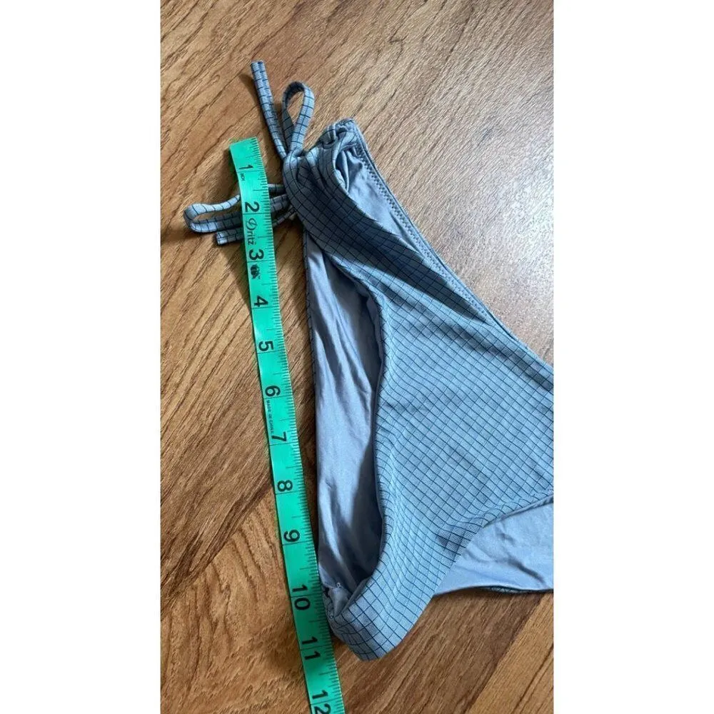 RVCA womens blue checkered bikini bottoms Medium - Image 3