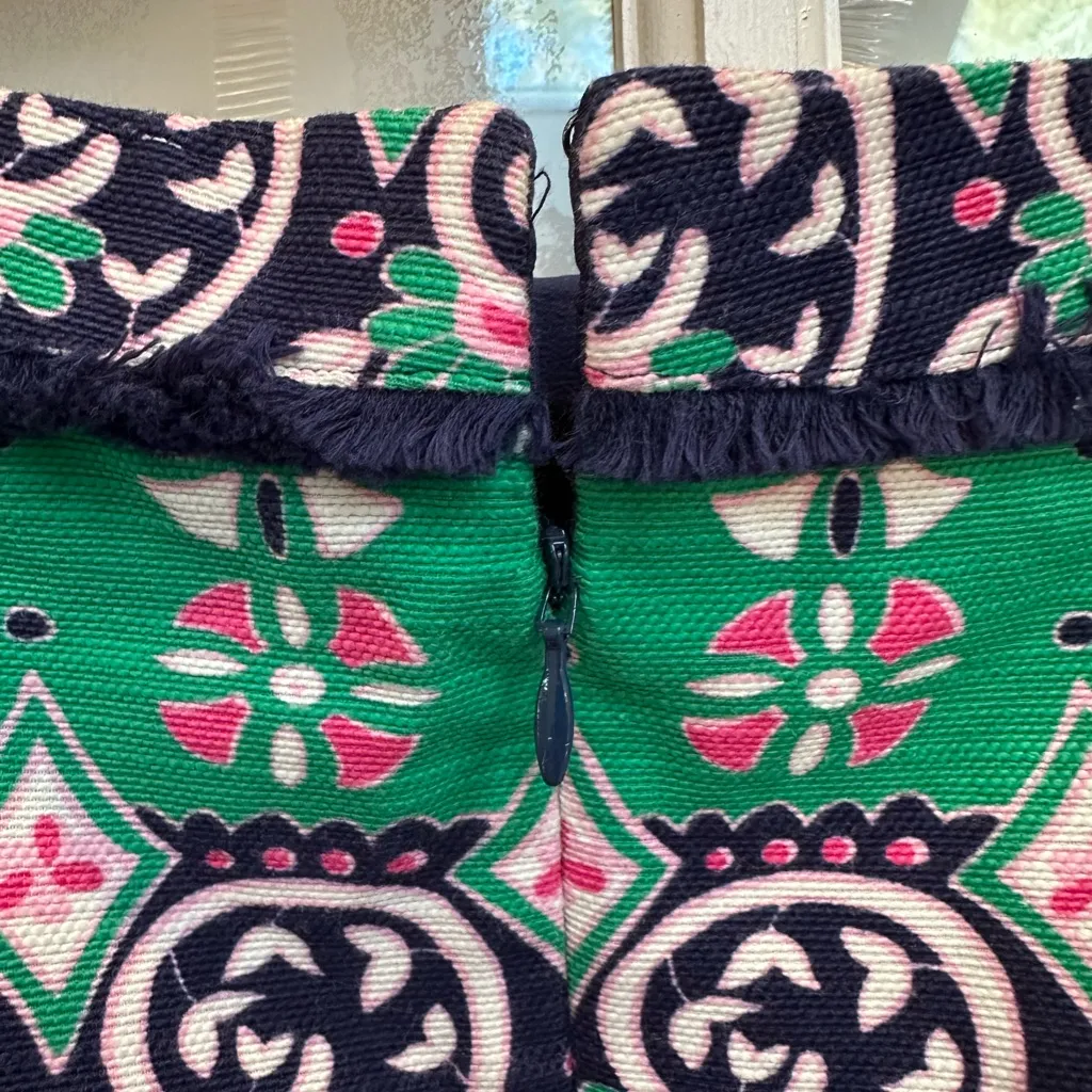 Talbots Fringe Sleeveless Floral Paisley Boho Southwestern Dress Plus Size 14W - Image 5