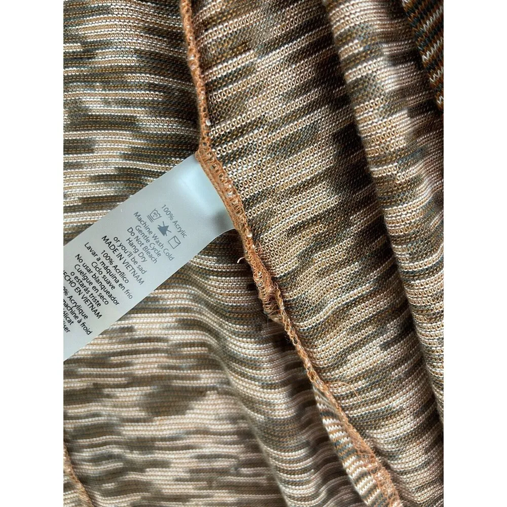 Lularoe Women's Long Open Front Sleeveless Brown Marled Cardigan Size Small - Image 8