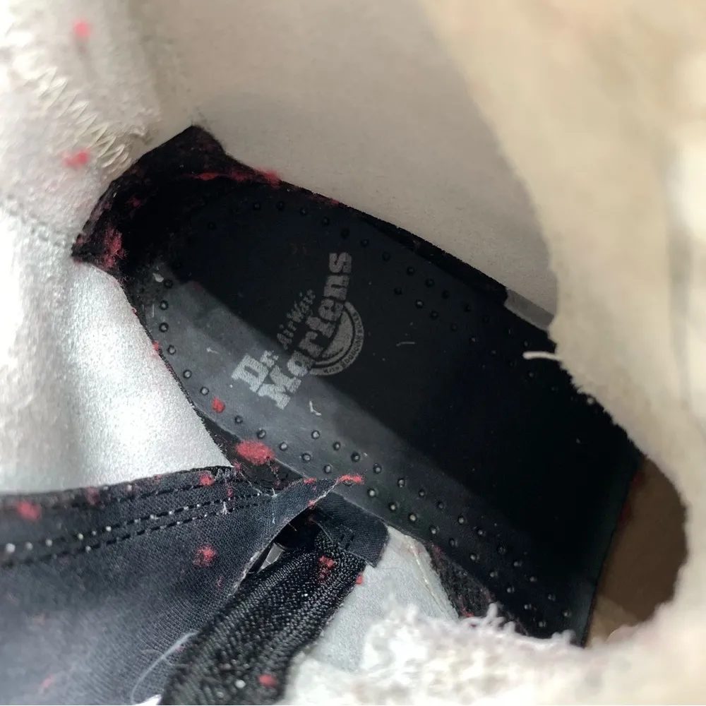 DOC MARTENS Jadon Boot Smooth Leather Platforms White Black 9W - Image 8