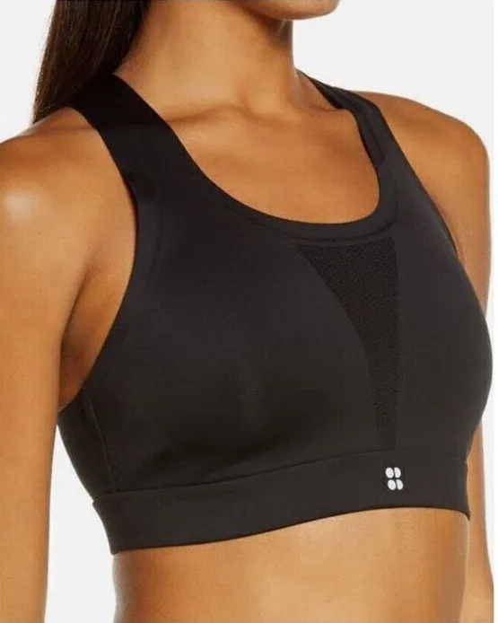 New. Sweaty Betty black sports bra. 32C. Retails $80 - Image 1