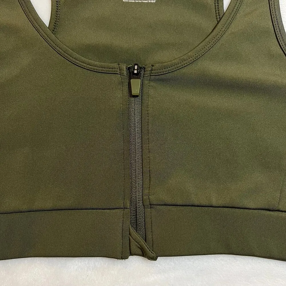 Adrienne Vittadini Sport Front Closure Sports Bra Size X-Large Workout Gym - Image 4