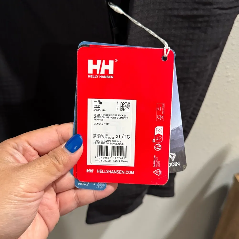 Helly Hansen Women’s XL Black Odin Pro Shield Jacket Outdoor Hiking Performance - Image 6