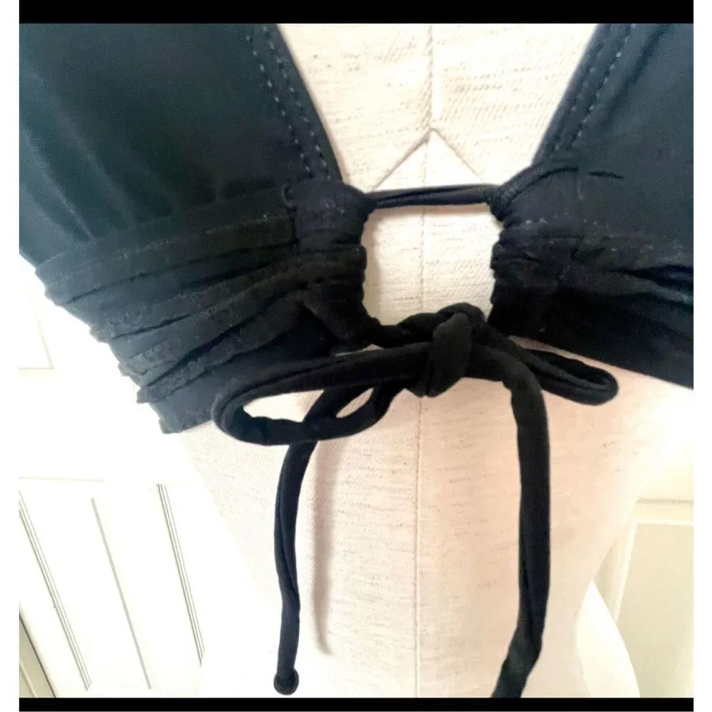 Robin Piccone  black bathing suit top - Image 4