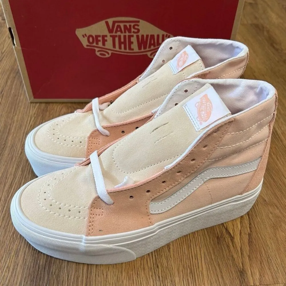 VANS sk8-hi top tapered suede platform lace up shoes sneakers women’s 8 new - Image 7