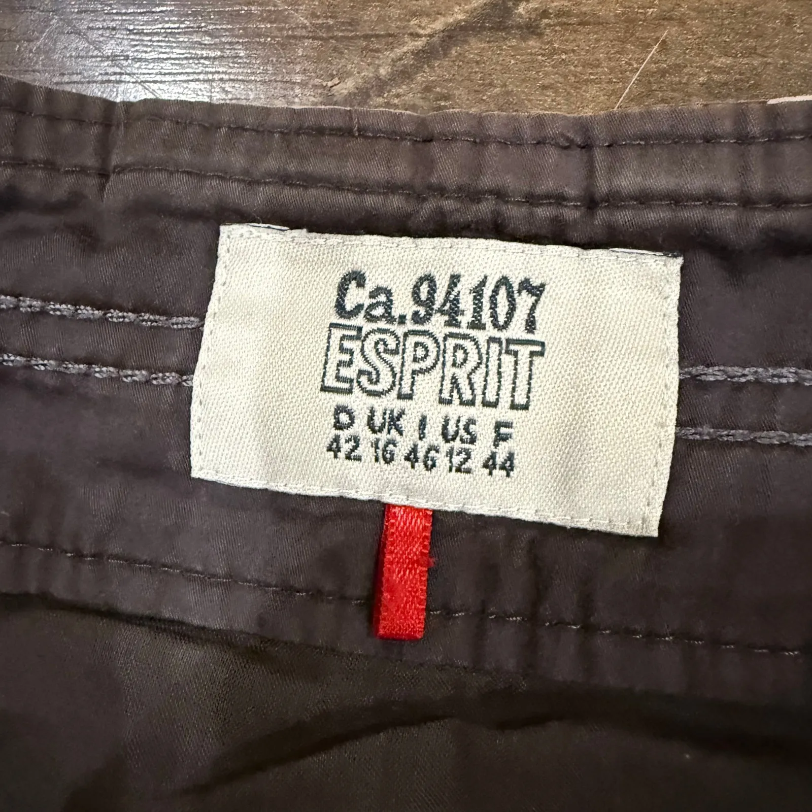 Esprit Pleated A Line Skirt Brown Grey White Floral Print Midi Women US 12 - Image 2