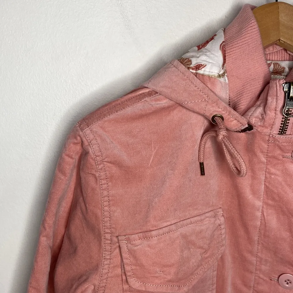 Faherty Arosa velour utility coat in rose smoke size XS - Image 5