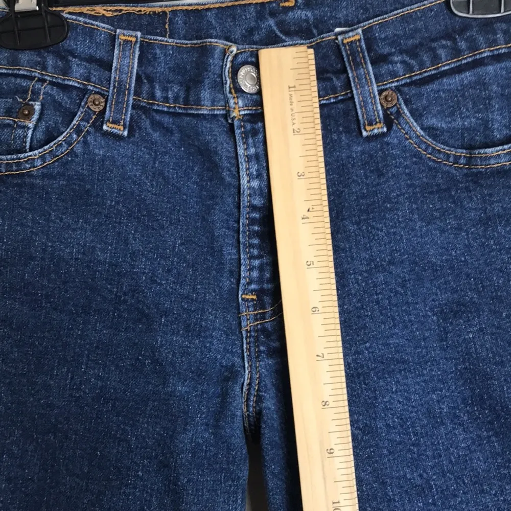 Levis 518 superlow boot cut 7 M Jr made in USA paper tag 29” - Image 5