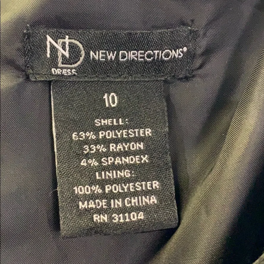 Size 10 black and white cap sleeve dress - Image 2