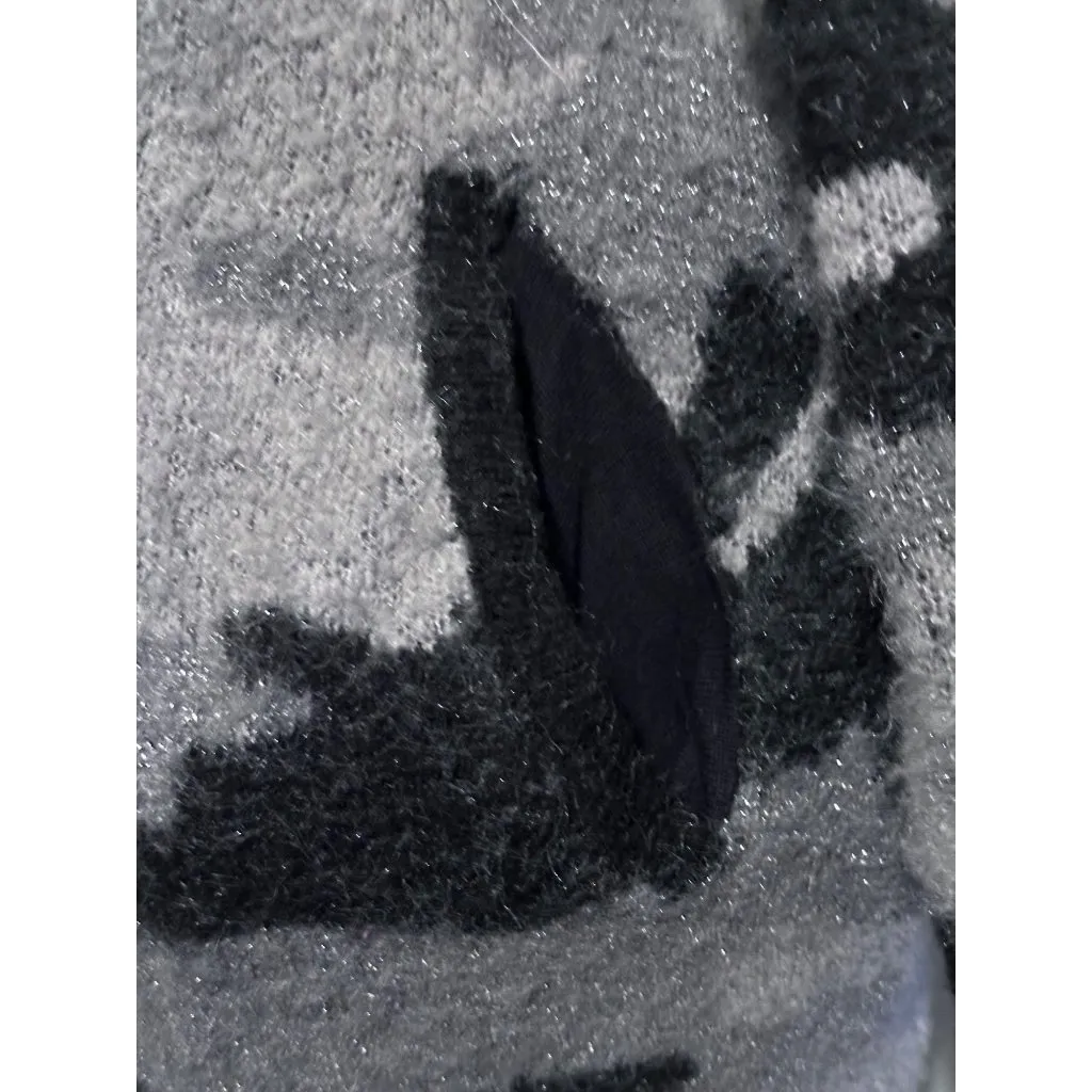 Torrid  Camo Print Open-Front Cardigan Sweater Size 2 black gray - Image 8