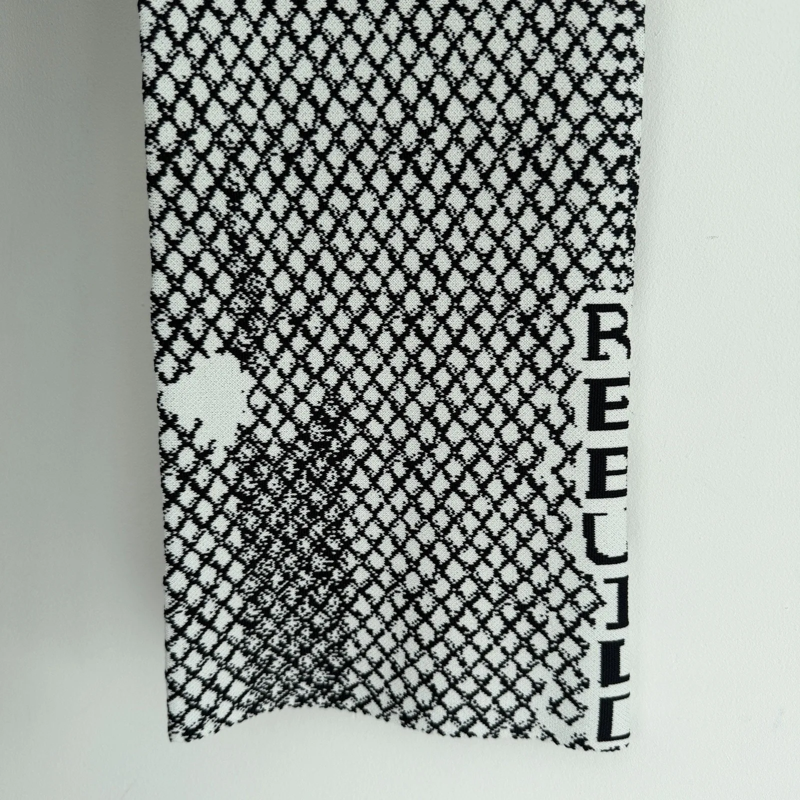 Rudi Gernreich Pants 6 Relaunch 2018 Graphic Knit Flare Mod Op Art Museum Runway White - Image 6