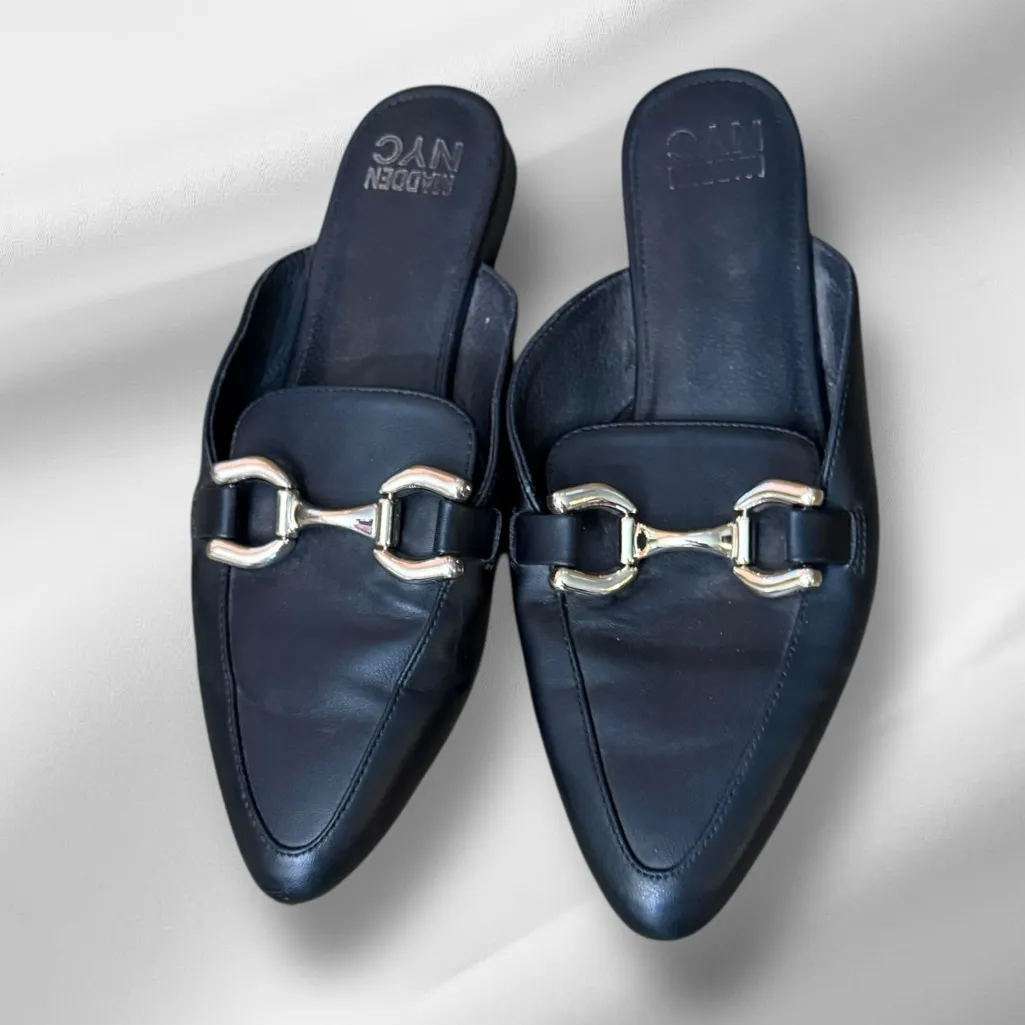 Madden NYC‎ Black Slip Ons - Image 2