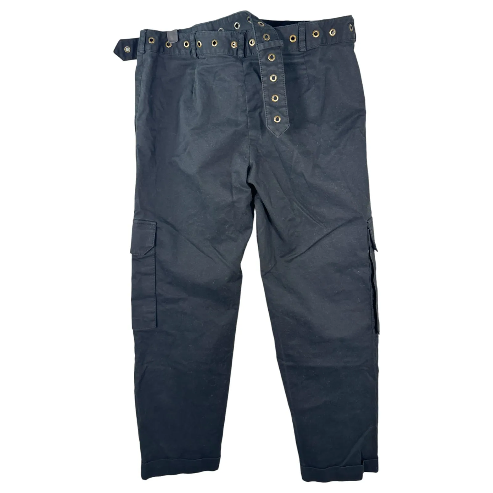 Monse Crisscoss Criss Cross Waist Belt Cargo Pants Black Size 8 – FLAW READ - Image 8