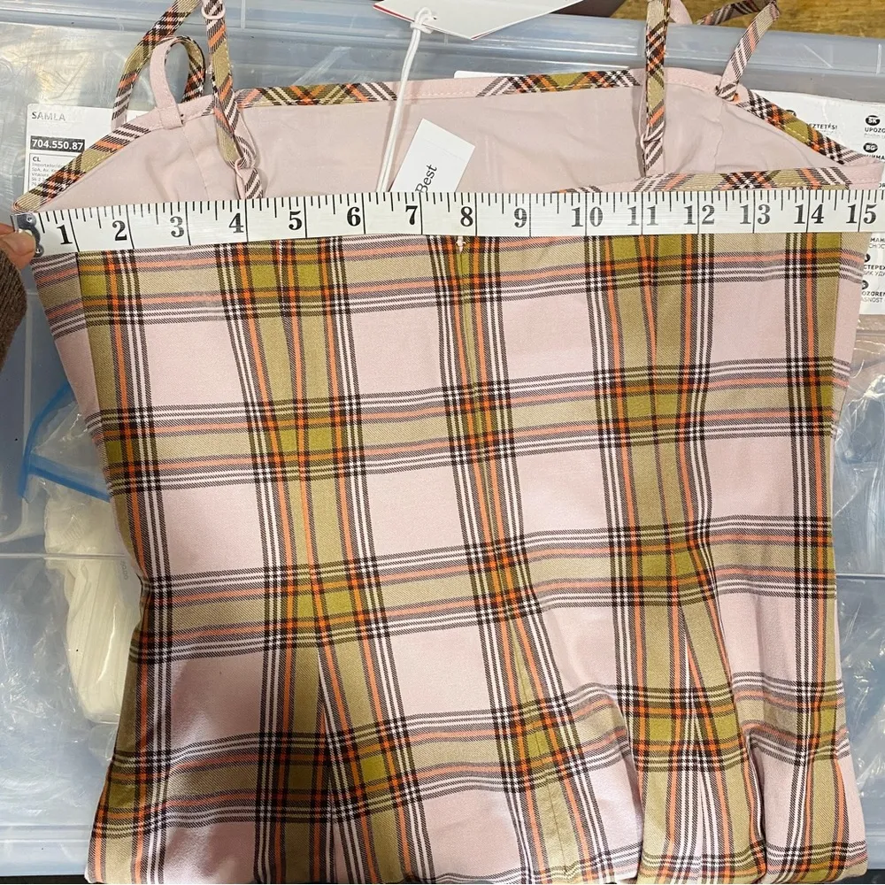 Sunday Best plaid mini dress Brown Size 4 - Image 8