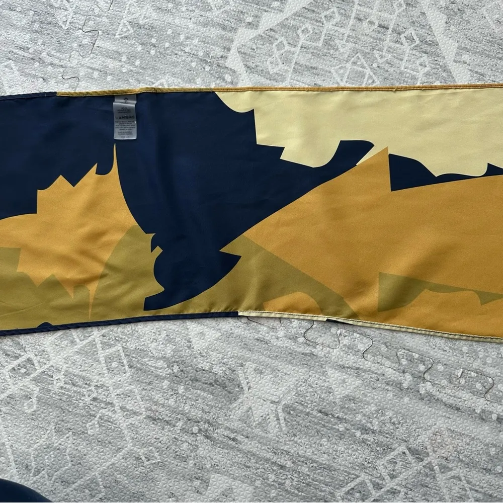 Airavata Navy and Yellow Wrap Tie Front Swim Top Avant Garde Columbian One Size Blue Size undefined - Image 11