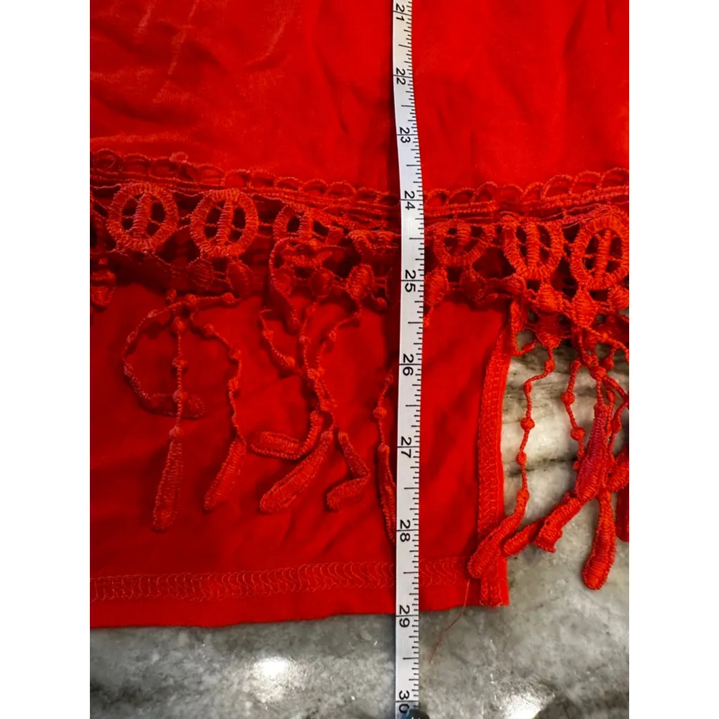 Women's Sunny Lei Red Off - Image 10