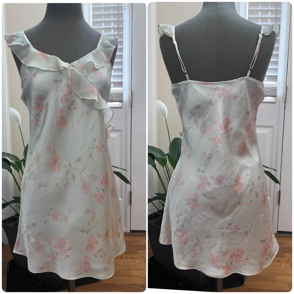 Morgan Taylor Intimates Tiny Pull Camisole Chemise Nightgown Size Small - Image 3