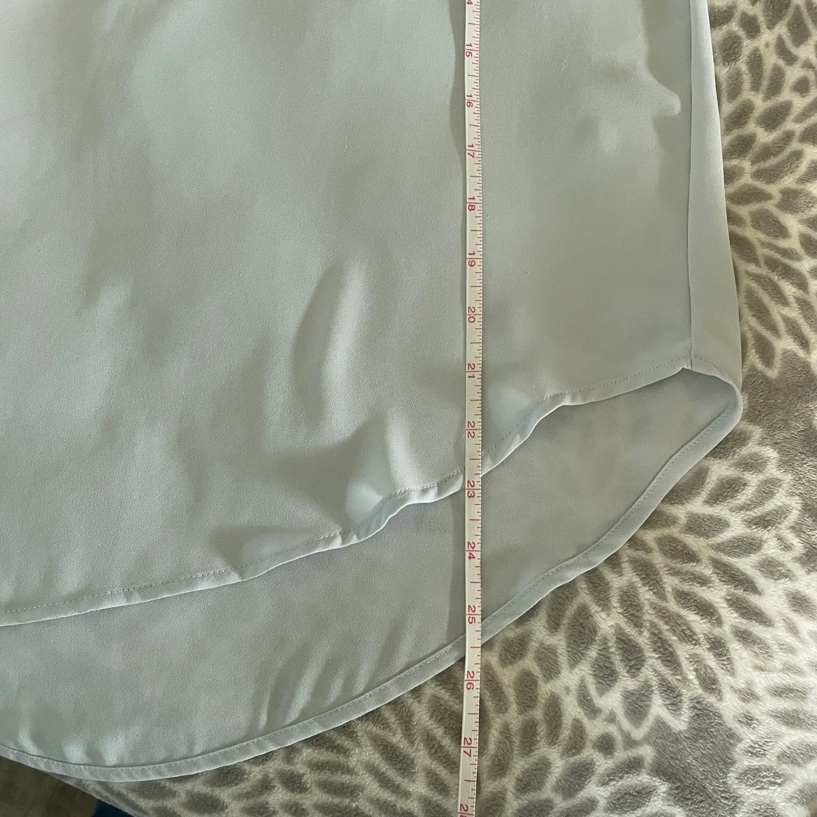 LOFT Kidcore Blouse Light Blue Ruffle Sleeve Shell Top sz XS Corpcore Soft Girl - Image 6