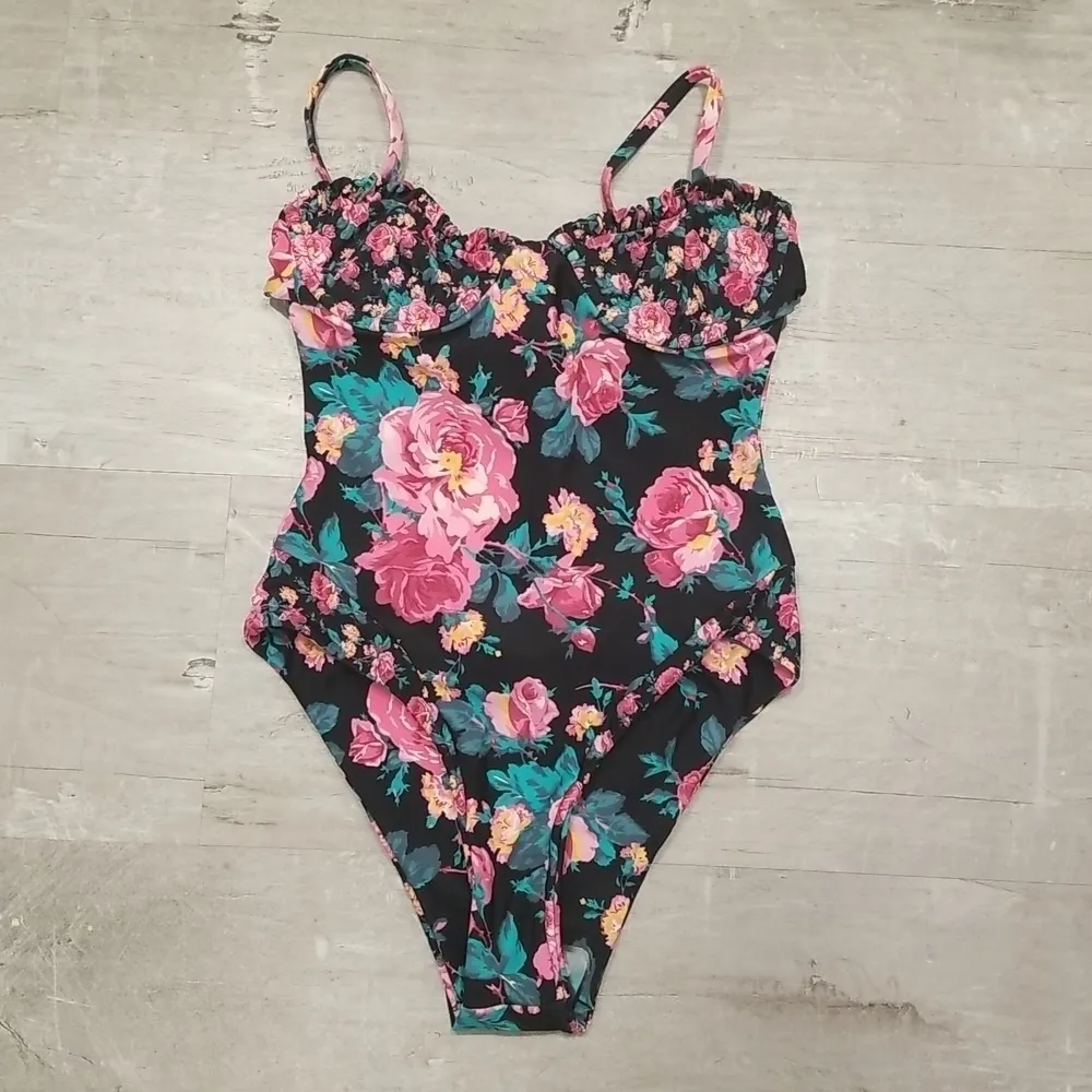 💕FOR LOVE AND LEMONS💕 Rosewater One-Piece Swimsuit ~ Floral Print Small S NWT - Image 7