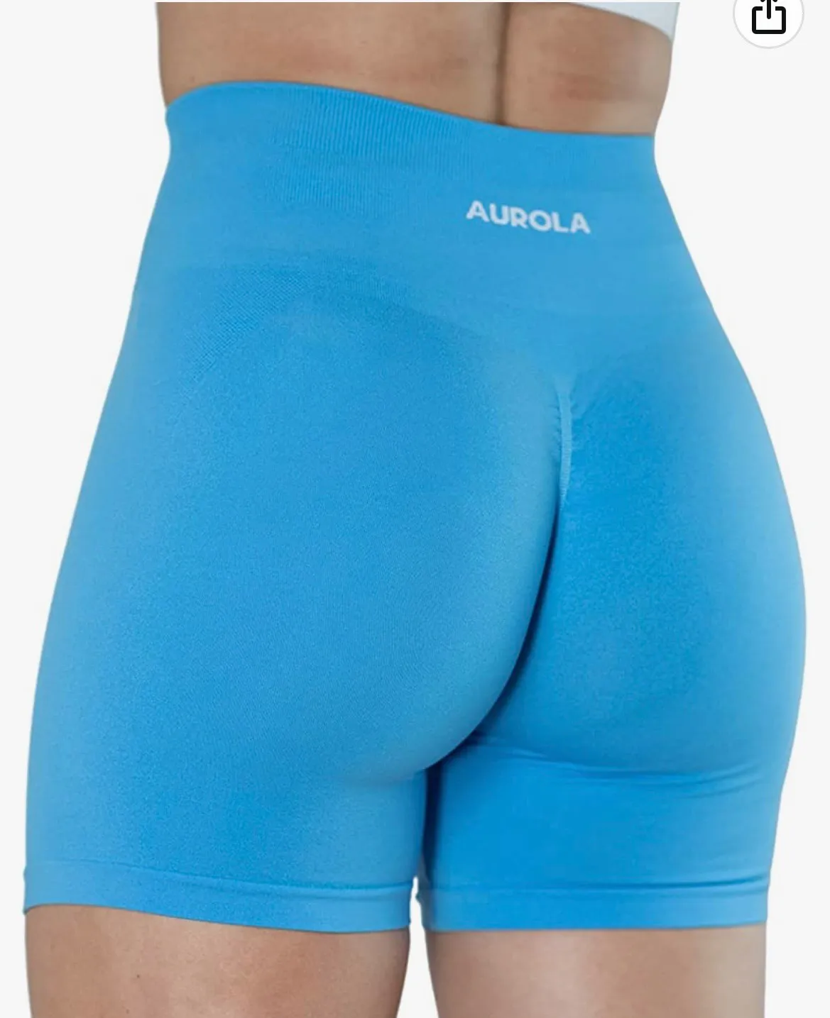 AUROLA Azure Blue Intensify Seamless Shorts - Image 2