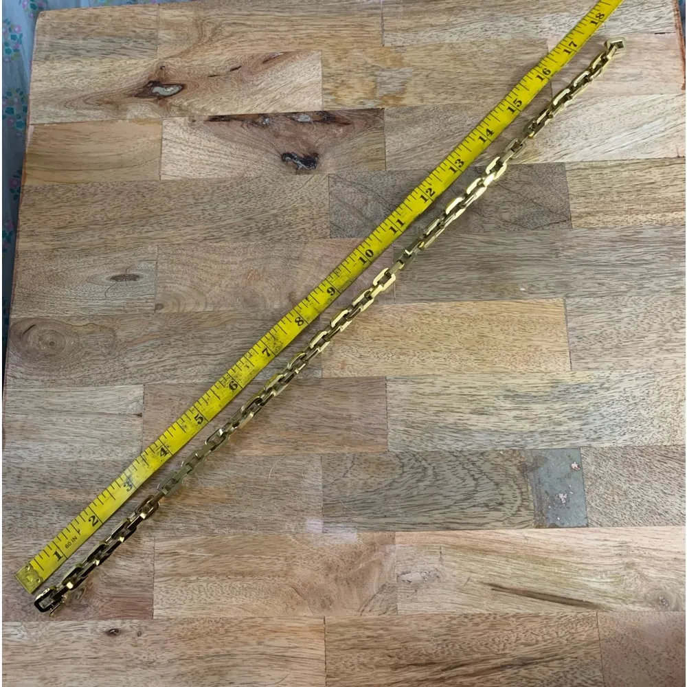 Supra gold chain link necklace. 18” - Image 4