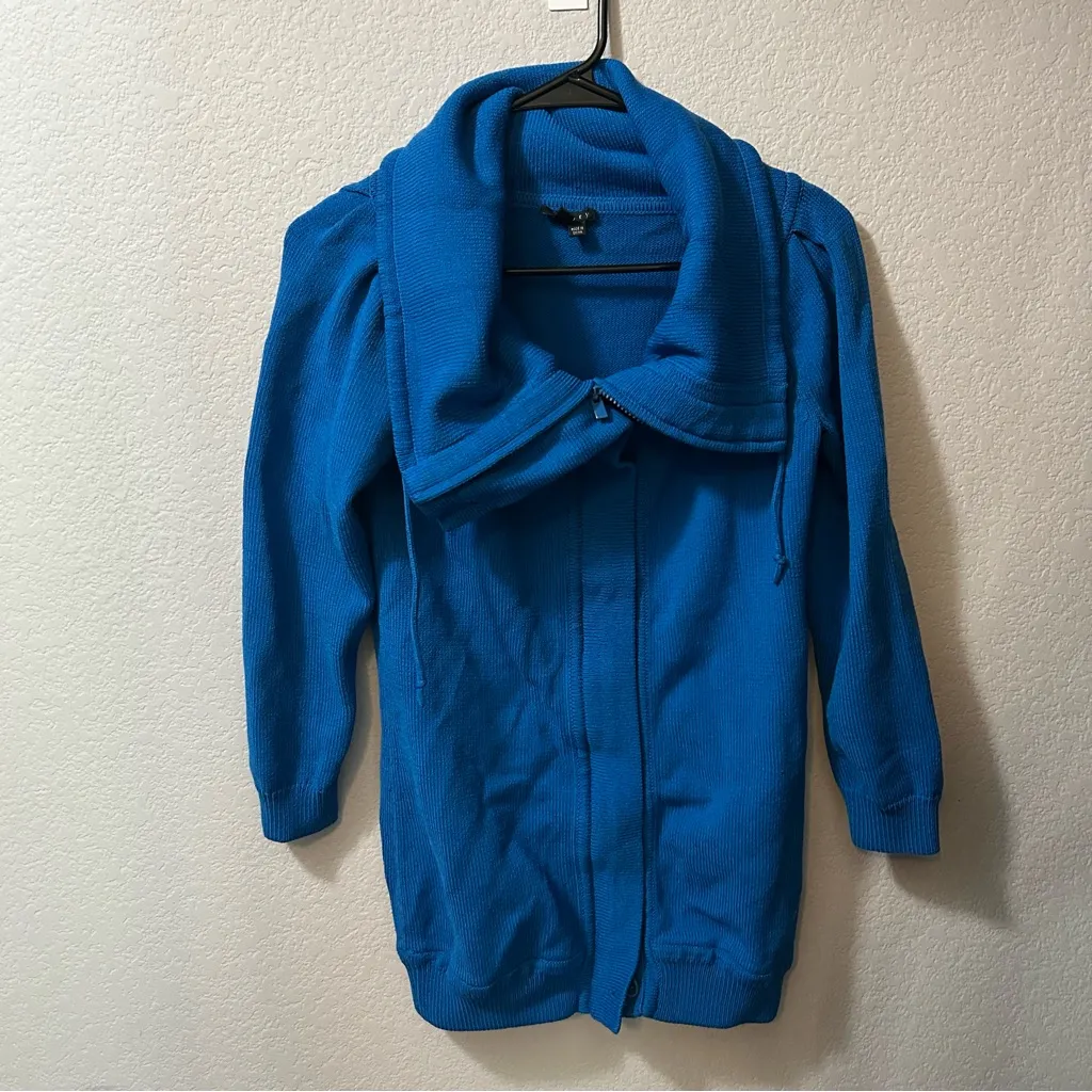 Theory Zip Cardigan Sweater Jacket PETITE - Image 2