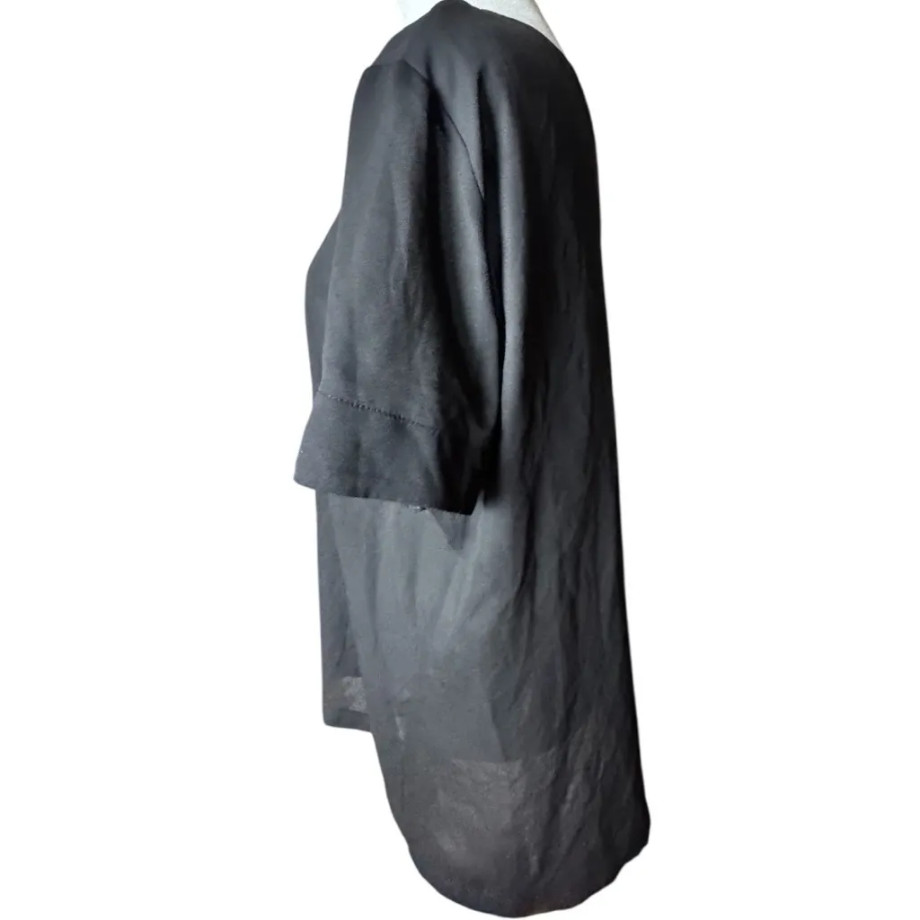 Worthington Women's Classic Black Lightweight Women's Top Sz L - Image 4