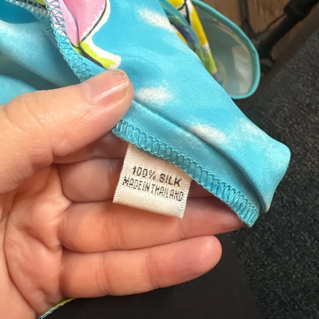 Vtg Pamela Ferrari colorful silk pants - Image 5