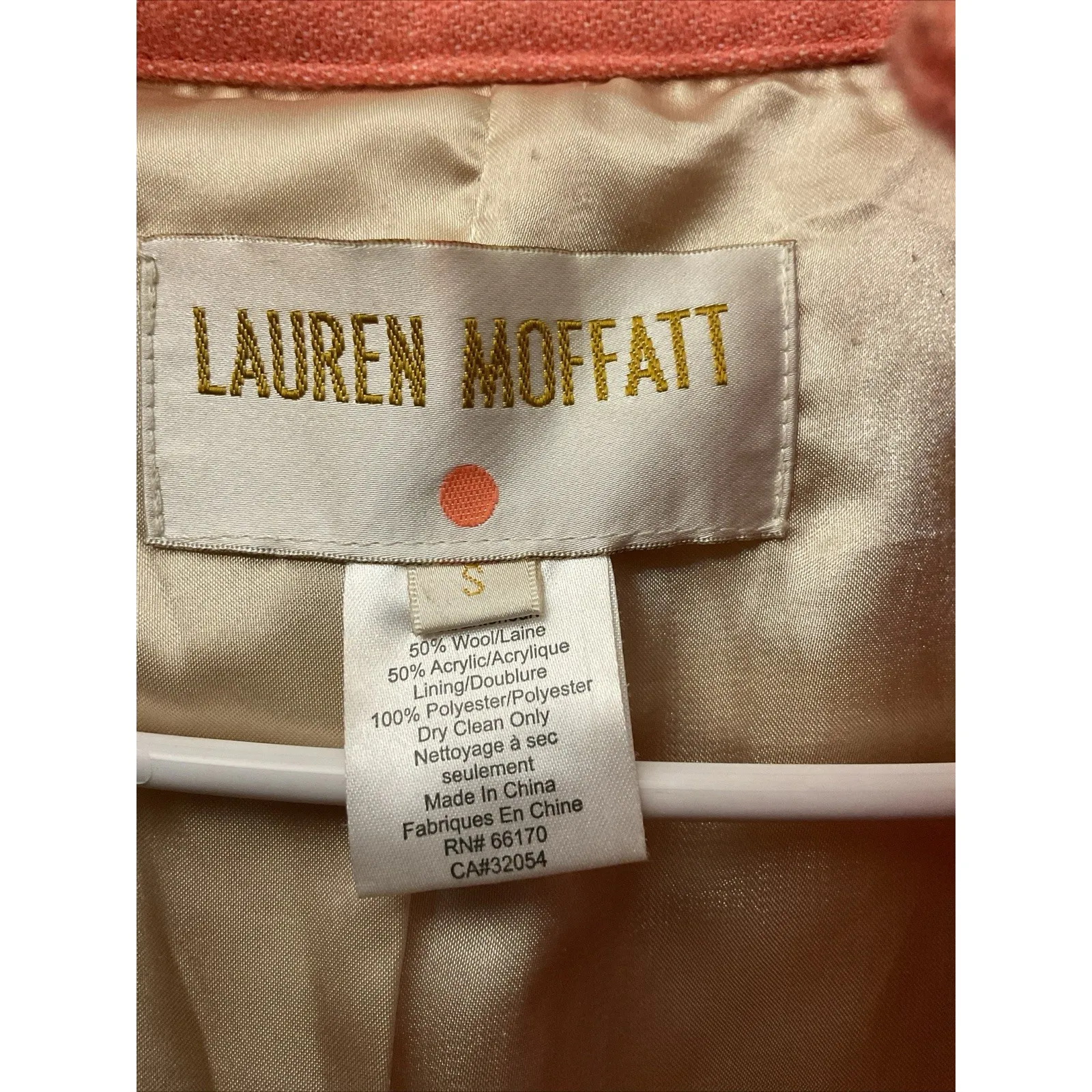 ANTHROPOLOGIE LAUREN MOFFATT Eastwood Dress Salmon Wool Pea Coat‎ Snaps Small - Image 7