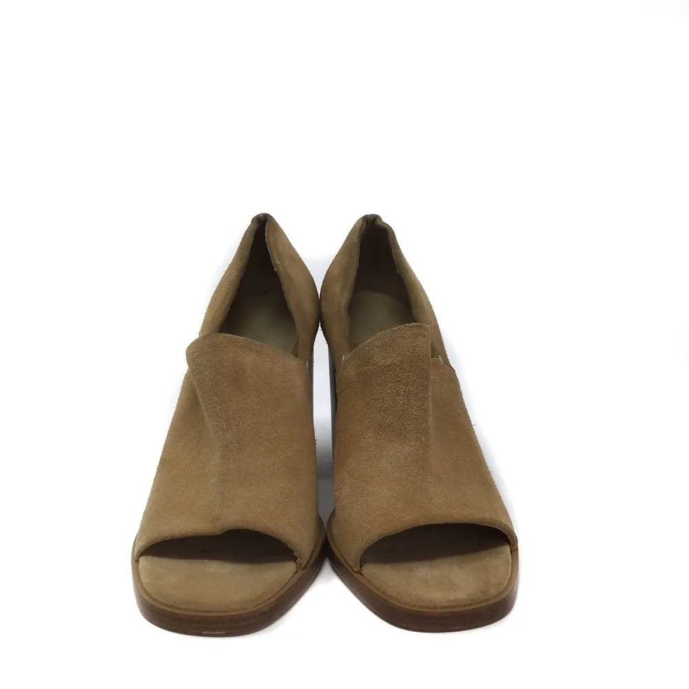 Rag&Bone Myra camel open leather square toe heels - Image 3
