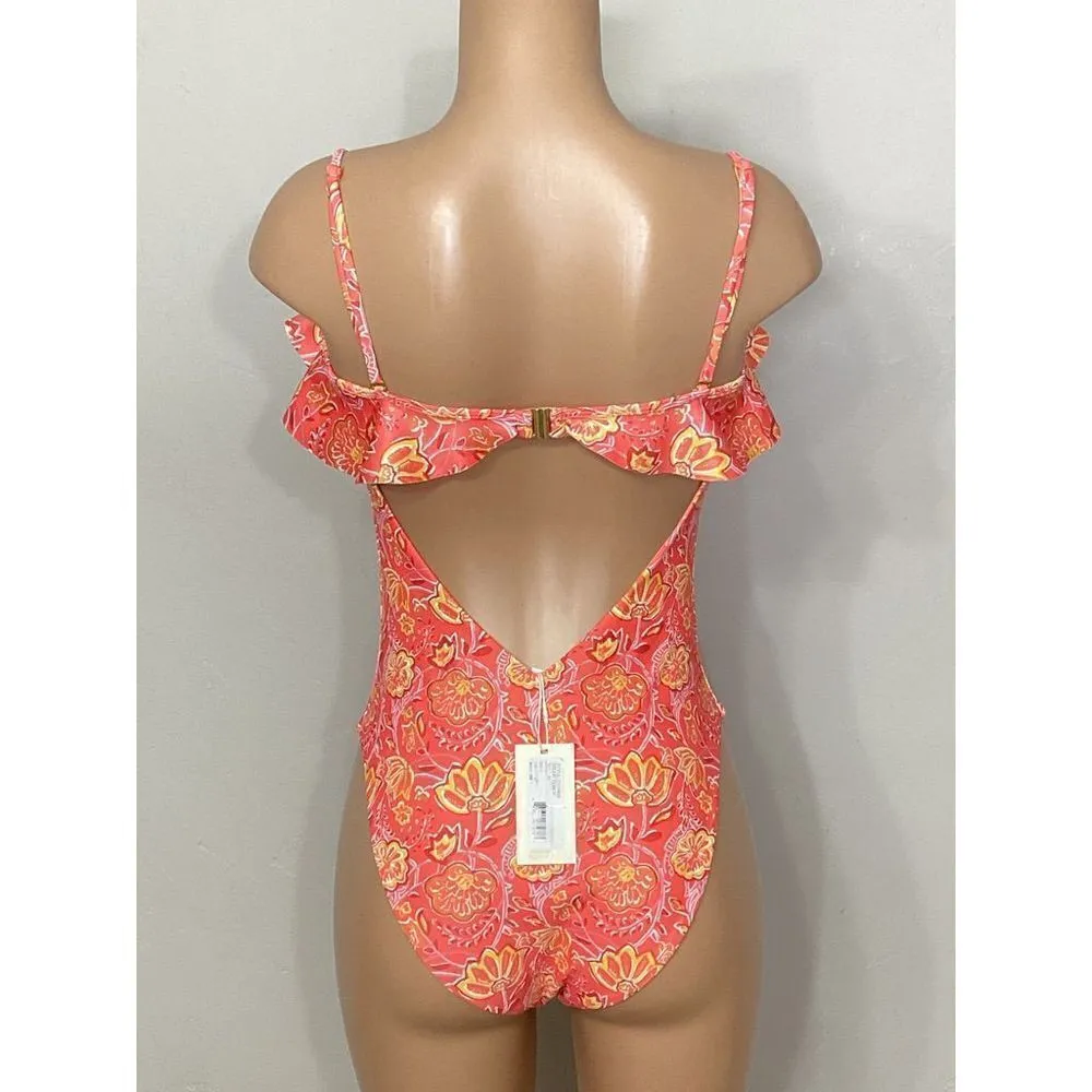 New. Ramy Brook floral one piece swimsuit. Normally $258 - Image 11