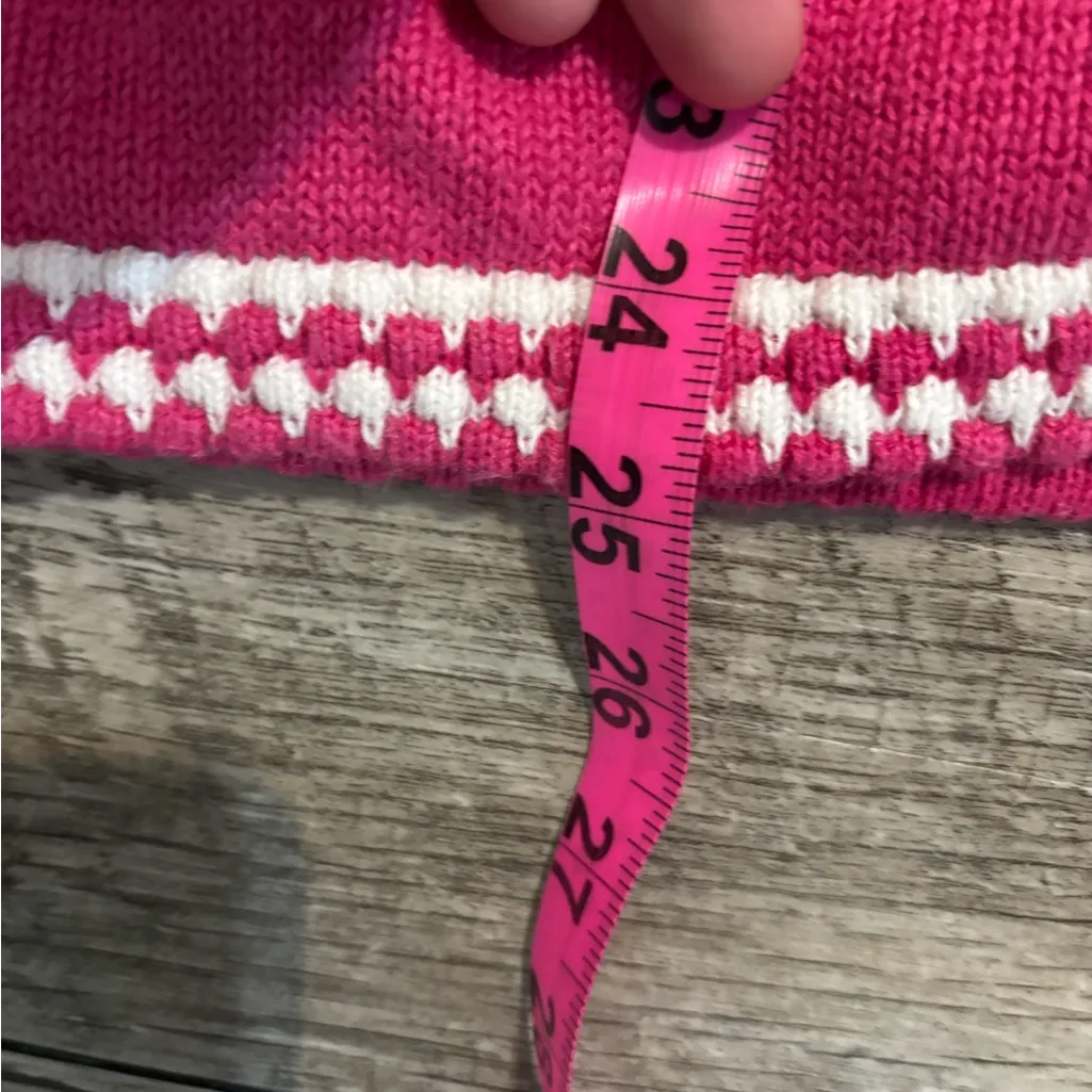 Storybook Knits Floral Snapdragon Embroidered Cardigan Size M Pink Size M - Image 7