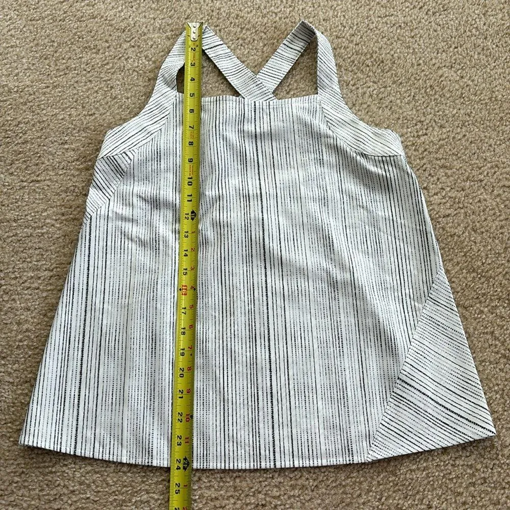 Athleta Tank Top Women’s XS White Amara Stripe Arrival Style - Image 8
