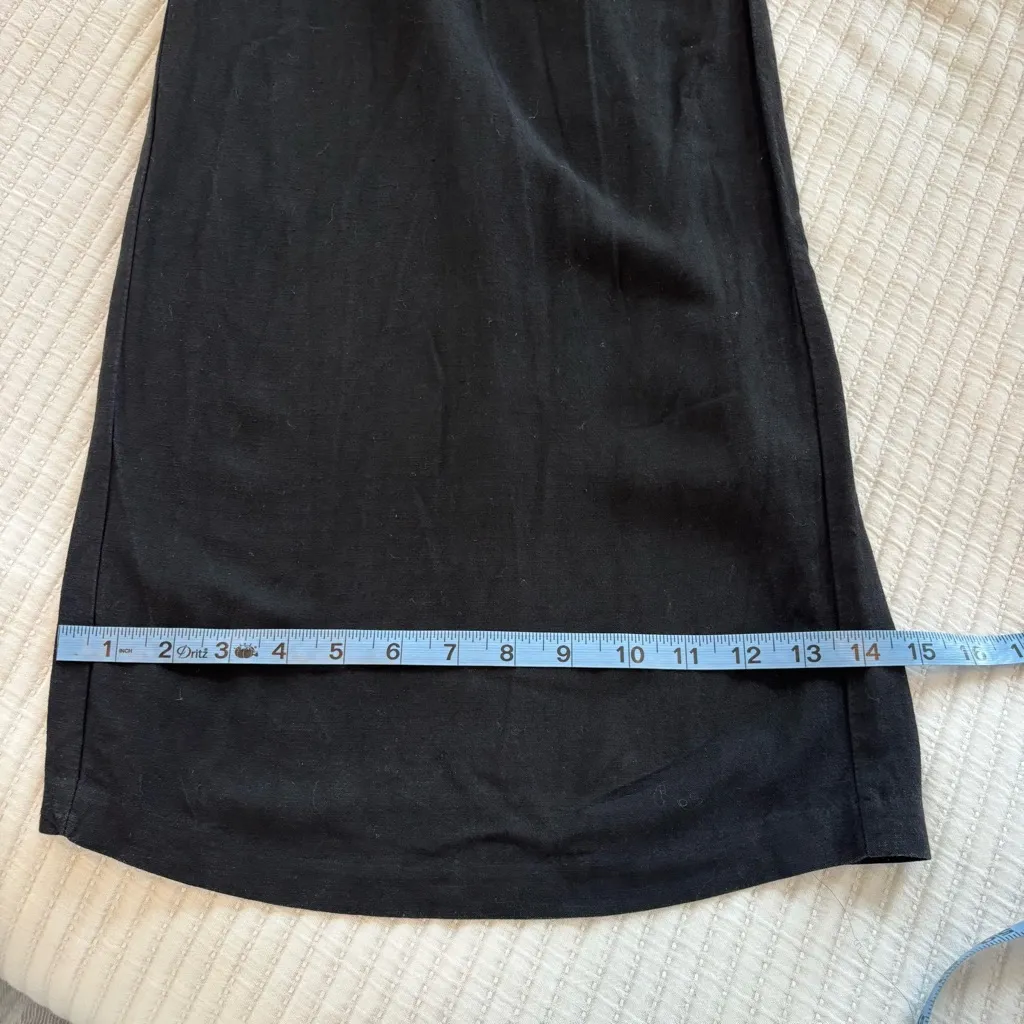 Mustard Seed Women's High Waist Wide Leg Trouser Pants Linen Blend Size Small - Image 8